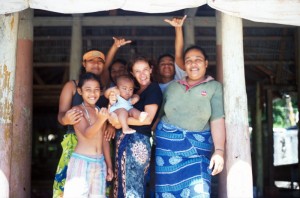 Samoa - isola di Manono - visitando i villaggi