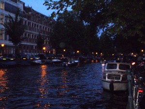 Amsterdam - canali di sera