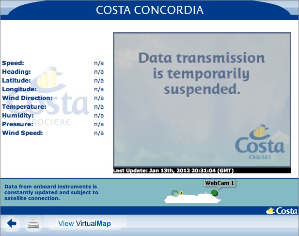 Costa Concordia is Missing