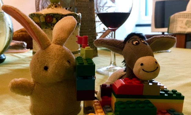 The Donkey and the Rabbit at home dreaming of the future